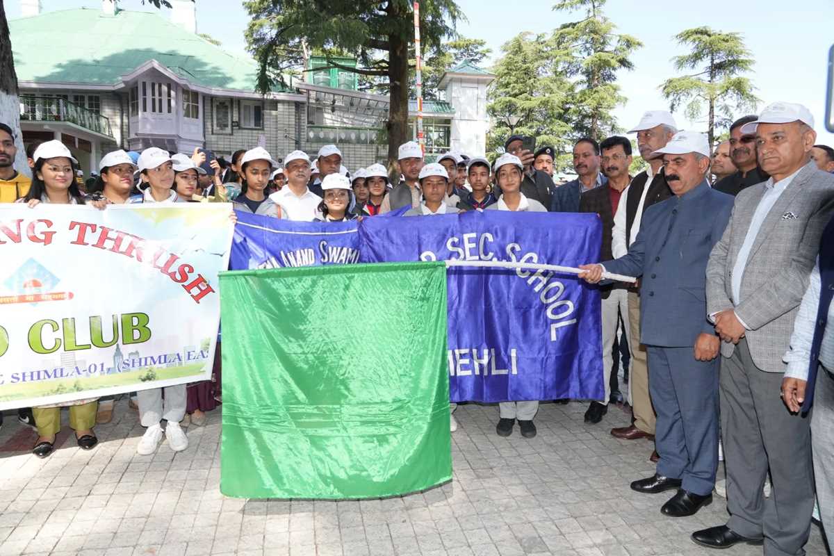 मुख्यमंत्री सुक्खू ने जागरूकता रैली को हरी झंडी दिखाकर रवाना किया